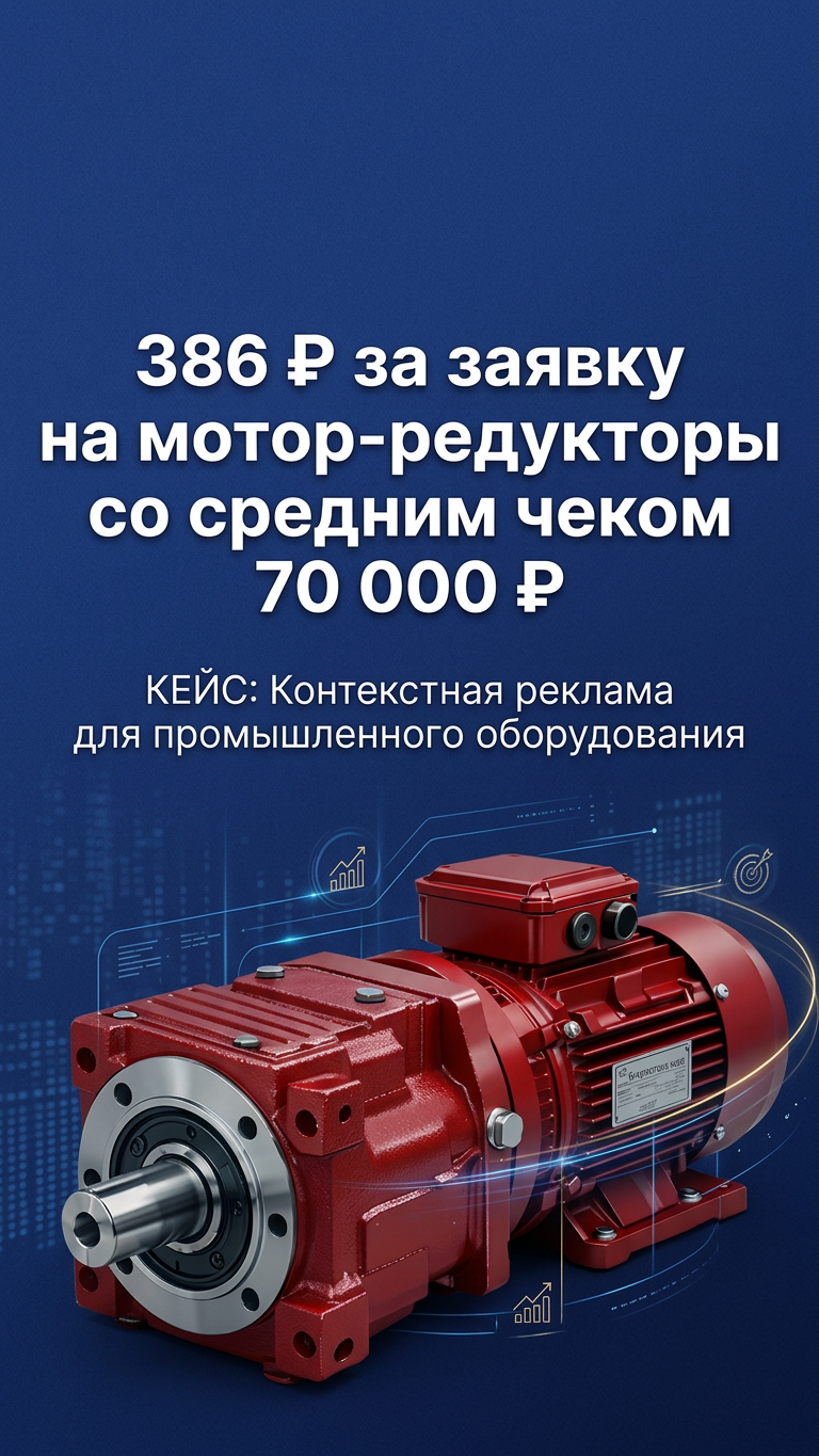 кейс продвижение мотор-редукторов через яндекс.директ